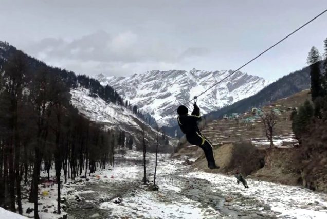 Zip Line Ride in Manali