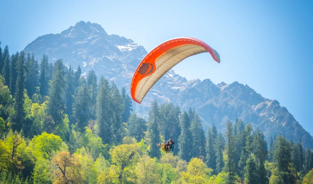 Best Place for Paragliding in Manali